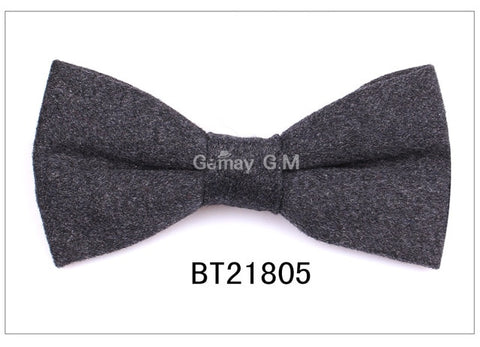 New Wool Bow Ties For Men Cravats Fashion Adjustable Woolen Bowtie for Wedding Party Groom Butterfly Adult Plaid Bowties