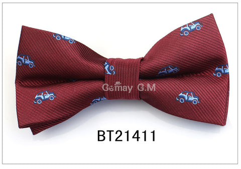 Formal Business Suit Bow Ties For Men Polyester Animal Cravats Fashion Adjustable Bowtie for Wedding Party Groom Butterfly