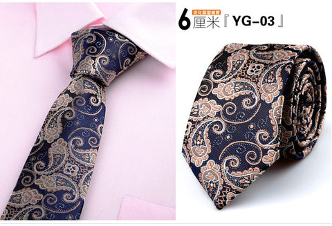 6cm ties for men skinny tie Wedding dress necktie fashion plaid cravate business gravatas para homens slim shirt accessories lot