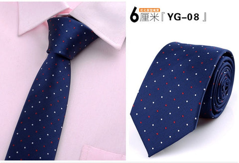 6cm ties for men skinny tie Wedding dress necktie fashion plaid cravate business gravatas para homens slim shirt accessories lot