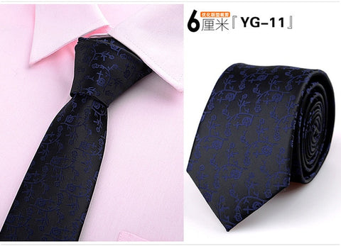 6cm ties for men skinny tie Wedding dress necktie fashion plaid cravate business gravatas para homens slim shirt accessories lot