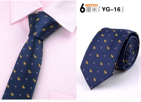 6cm ties for men skinny tie Wedding dress necktie fashion plaid cravate business gravatas para homens slim shirt accessories lot