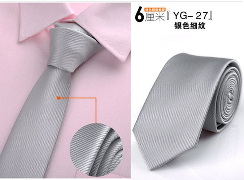 6cm ties for men skinny tie Wedding dress necktie fashion plaid cravate business gravatas para homens slim shirt accessories lot