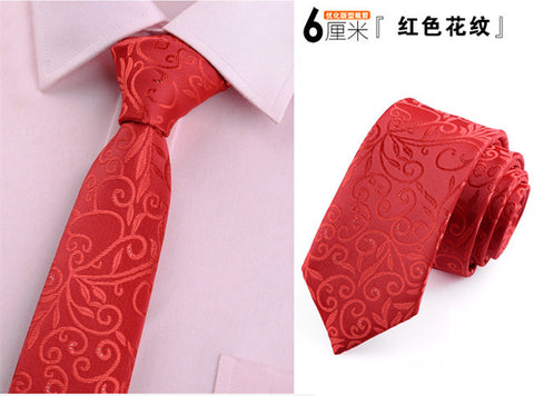 6cm ties for men skinny tie Wedding dress necktie fashion plaid cravate business gravatas para homens slim shirt accessories lot