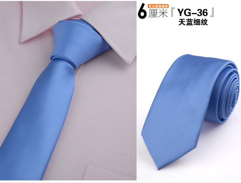 6cm ties for men skinny tie Wedding dress necktie fashion plaid cravate business gravatas para homens slim shirt accessories lot