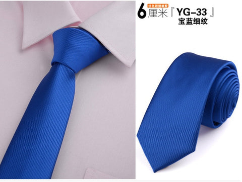 6cm ties for men skinny tie Wedding dress necktie fashion plaid cravate business gravatas para homens slim shirt accessories lot