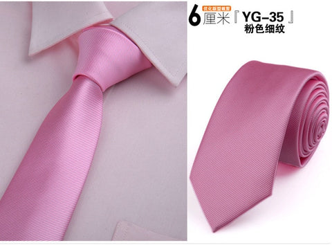 6cm ties for men skinny tie Wedding dress necktie fashion plaid cravate business gravatas para homens slim shirt accessories lot