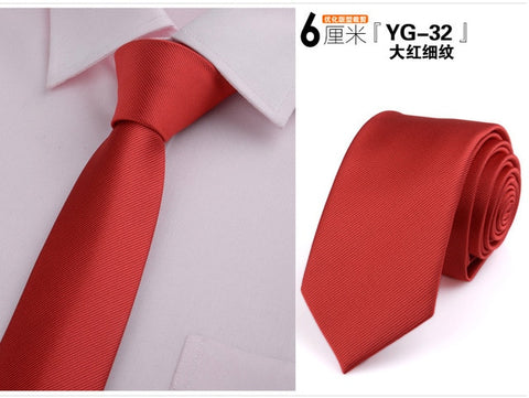 6cm ties for men skinny tie Wedding dress necktie fashion plaid cravate business gravatas para homens slim shirt accessories lot