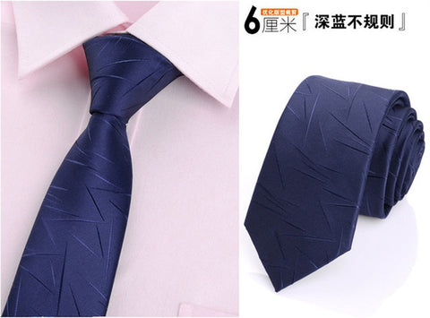 6cm ties for men skinny tie Wedding dress necktie fashion plaid cravate business gravatas para homens slim shirt accessories lot