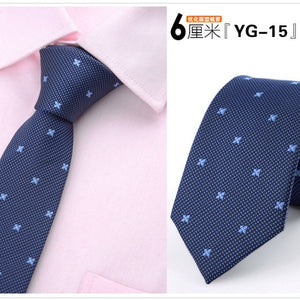 6cm ties for men skinny tie Wedding dress necktie fashion plaid cravate business gravatas para homens slim shirt accessories lot