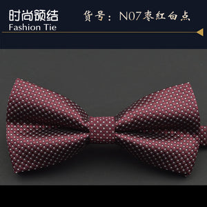 New fashion tuxedo bow tie men red and black tartan groom marry groomsmen wedding party colorful striped butterfly cravats mens