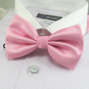 HOOYI fashion polyester mens bowties 2019 pink butterfly neck ties gifts for men