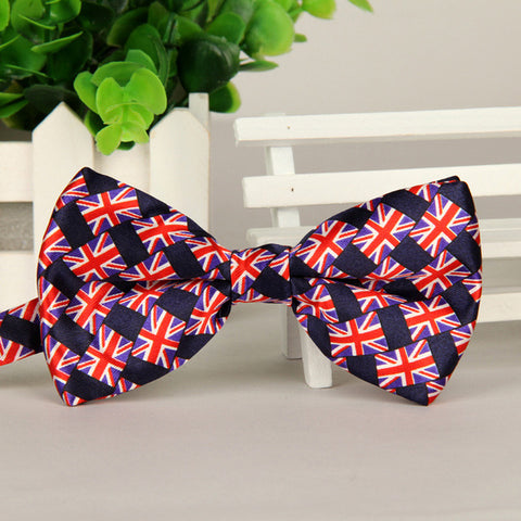 39 Color Adjustable Men's Bowtie Polyester Cartoon Man Floral Dot Bows Tie Wedding Celebration Party Butterfly Birthday Necktie