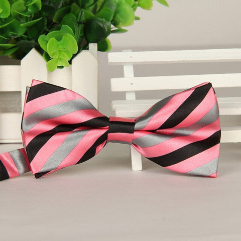 39 Color Adjustable Men's Bowtie Polyester Cartoon Man Floral Dot Bows Tie Wedding Celebration Party Butterfly Birthday Necktie