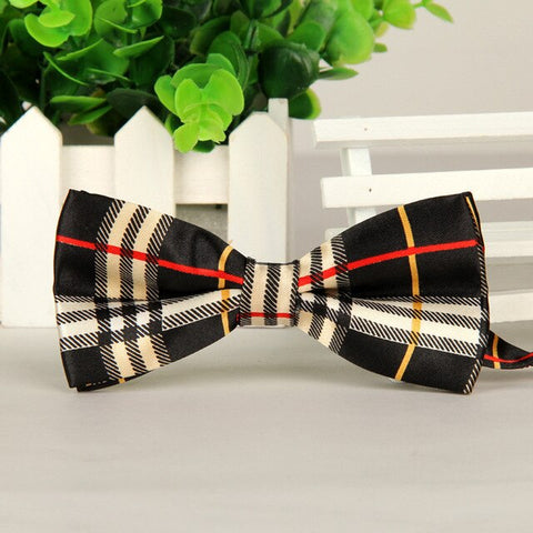 39 Color Adjustable Men's Bowtie Polyester Cartoon Man Floral Dot Bows Tie Wedding Celebration Party Butterfly Birthday Necktie