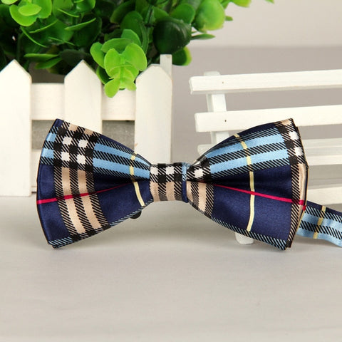 39 Color Adjustable Men's Bowtie Polyester Cartoon Man Floral Dot Bows Tie Wedding Celebration Party Butterfly Birthday Necktie