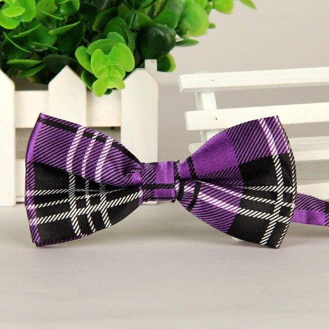 39 Color Adjustable Men's Bowtie Polyester Cartoon Man Floral Dot Bows Tie Wedding Celebration Party Butterfly Birthday Necktie