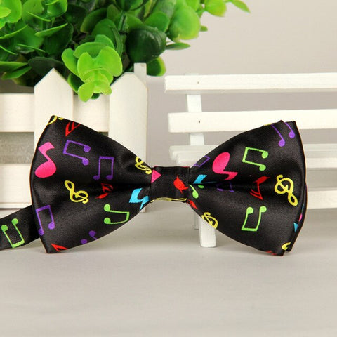 39 Color Adjustable Men's Bowtie Polyester Cartoon Man Floral Dot Bows Tie Wedding Celebration Party Butterfly Birthday Necktie