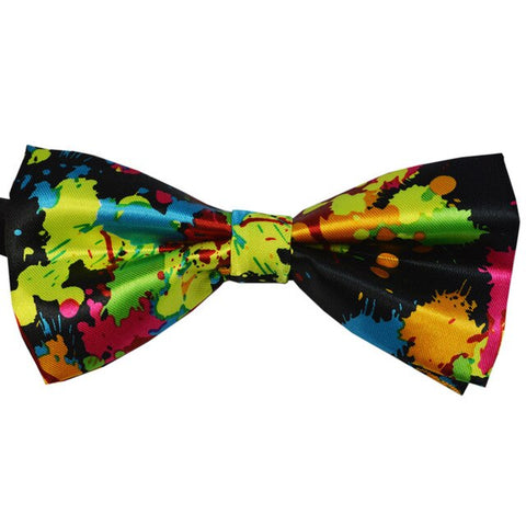 39 Color Adjustable Men's Bowtie Polyester Cartoon Man Floral Dot Bows Tie Wedding Celebration Party Butterfly Birthday Necktie