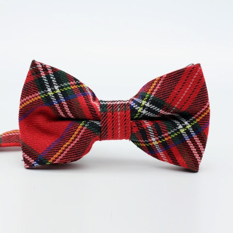 HUISHI High Quality Fashion Casual Men Polyester Check Bowtie Men's Bow Ties For Butterfly Cravat Stripe Checks Tuxedo Red Bow