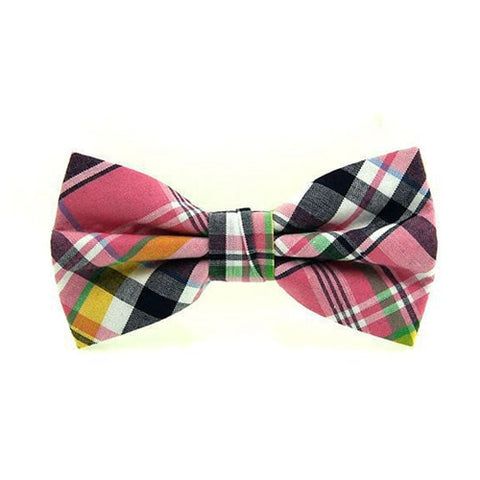 HUISHI High Quality Fashion Casual Men Polyester Check Bowtie Men's Bow Ties For Butterfly Cravat Stripe Checks Tuxedo Red Bow