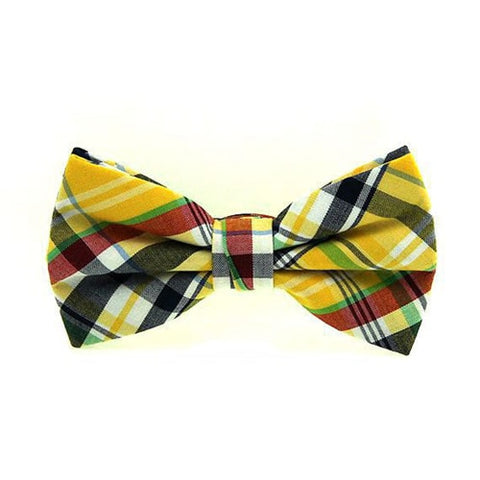 HUISHI High Quality Fashion Casual Men Polyester Check Bowtie Men's Bow Ties For Butterfly Cravat Stripe Checks Tuxedo Red Bow