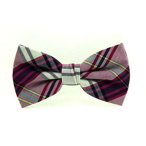 HUISHI High Quality Fashion Casual Men Polyester Check Bowtie Men's Bow Ties For Butterfly Cravat Stripe Checks Tuxedo Red Bow