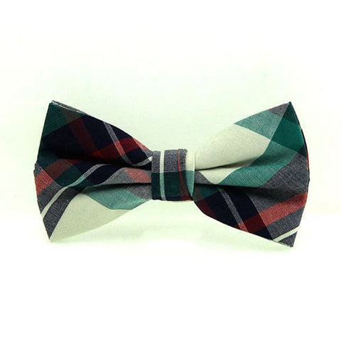 HUISHI High Quality Fashion Casual Men Polyester Check Bowtie Men's Bow Ties For Butterfly Cravat Stripe Checks Tuxedo Red Bow