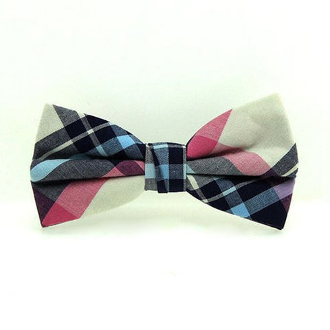 HUISHI High Quality Fashion Casual Men Polyester Check Bowtie Men's Bow Ties For Butterfly Cravat Stripe Checks Tuxedo Red Bow