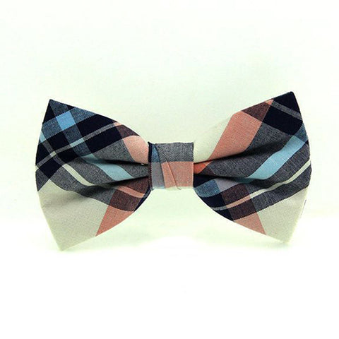 HUISHI High Quality Fashion Casual Men Polyester Check Bowtie Men's Bow Ties For Butterfly Cravat Stripe Checks Tuxedo Red Bow