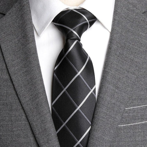 classic men business formal wedding tie 8cm stripe neck tie fashion shirt dress accessories