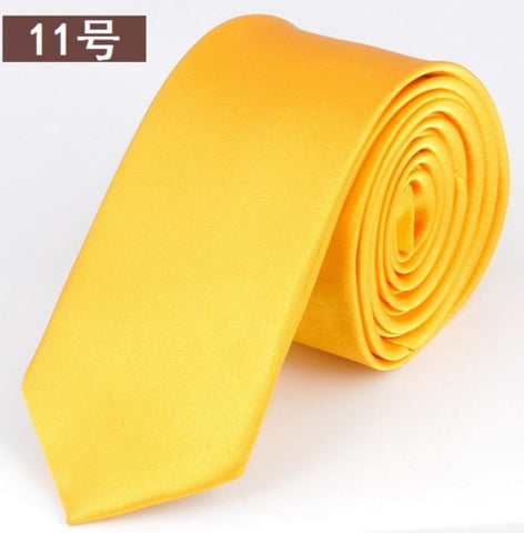 Mans Accessories Slim Skinny Tie for Men Jacquard Woven Solid Champagne Orange Red Purple Blue Ties Wedding Necktie