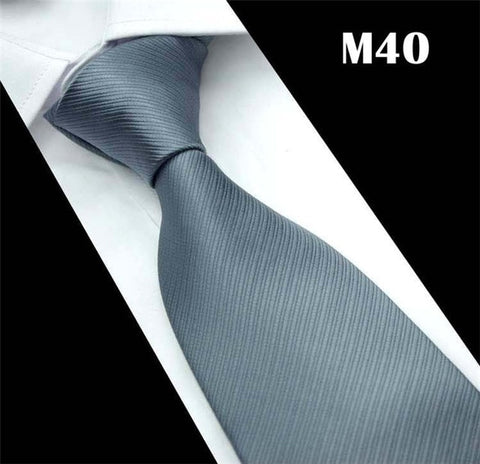 SCST Brand Cravate 2019 New Corbatas Wedding Necktie 8cm Slim Neckties White Dot Print Grey Silk Ties For Men Tie Gravata CR044