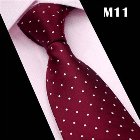 SCST Brand Cravate 2019 New Corbatas Wedding Necktie 8cm Slim Neckties White Dot Print Grey Silk Ties For Men Tie Gravata CR044