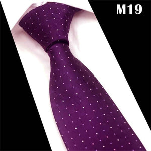 SCST Brand Cravate 2019 New Corbatas Wedding Necktie 8cm Slim Neckties White Dot Print Grey Silk Ties For Men Tie Gravata CR044