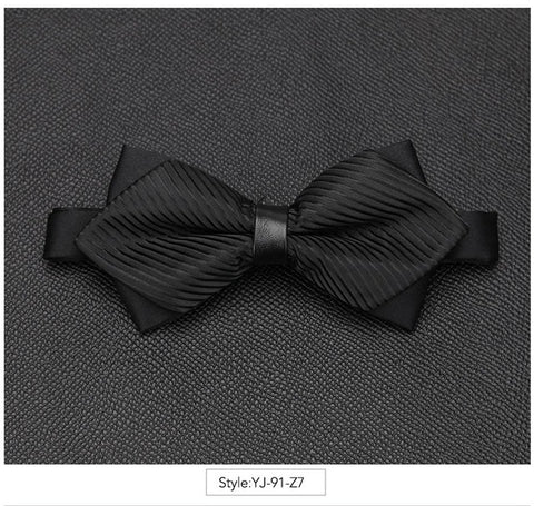 Men Bowtie Newest Butterfly Knot Mens Accessories Luxurious Bow Tie Black Cravat Formal Commercial Suit Wedding Ceremony Ties